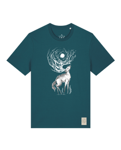 bio-unisex-medium fit-tshirt-moon deer-sttu169-nordmanntanne-front