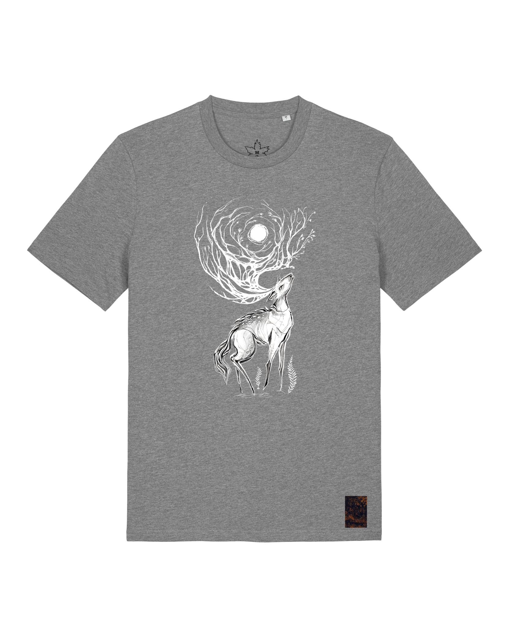 bio-unisex-medium fit-tshirt-moon deer-sttu169-opossum-front
