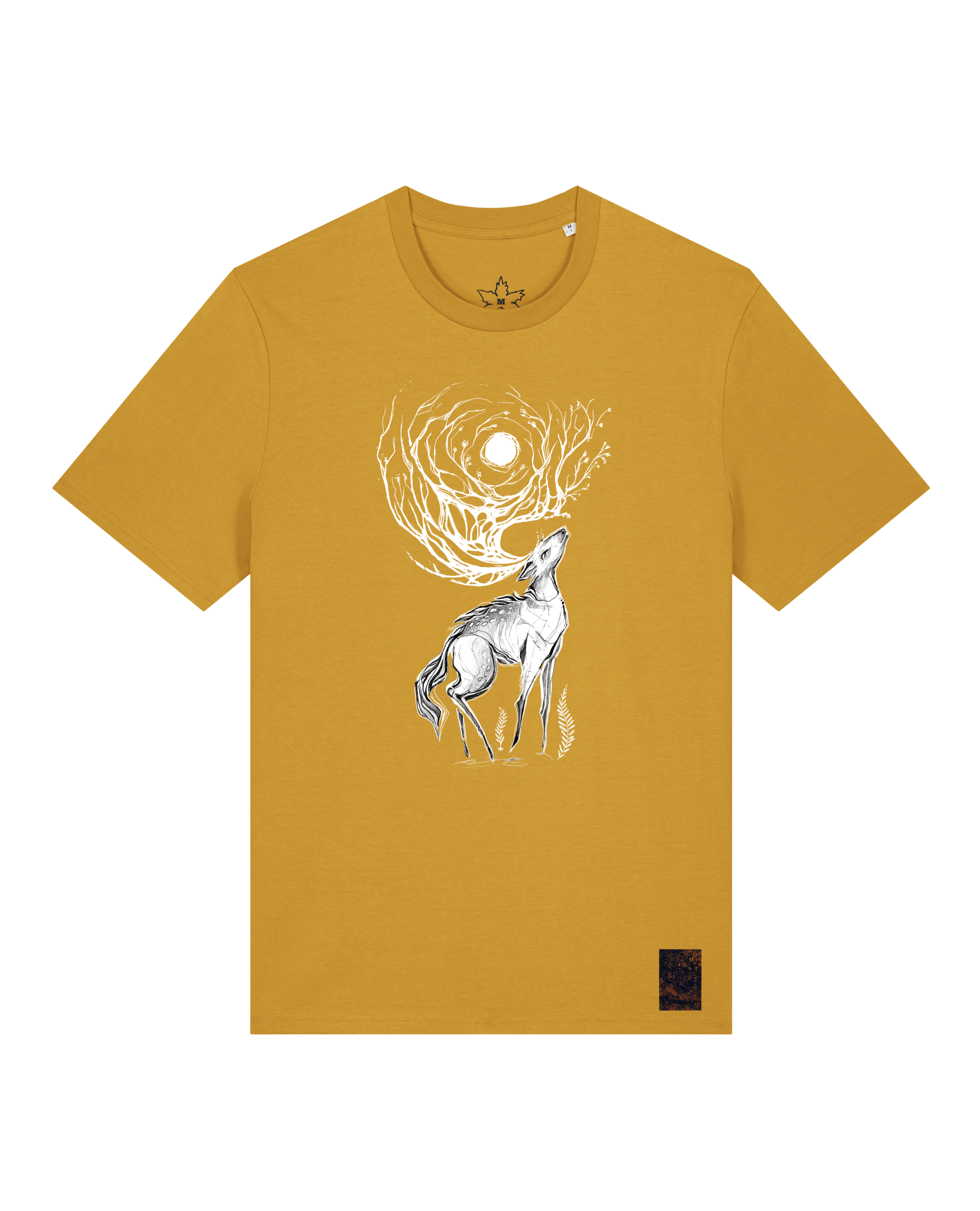 bio-unisex-medium fit-tshirt-moon deer-sttu169-senf-front
