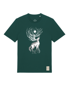 bio-unisex-medium fit-tshirt-moon deer-sttu169-spirulina-front
