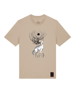bio-unisex-medium fit-tshirt-moon deer-sttu169-treibsand-front