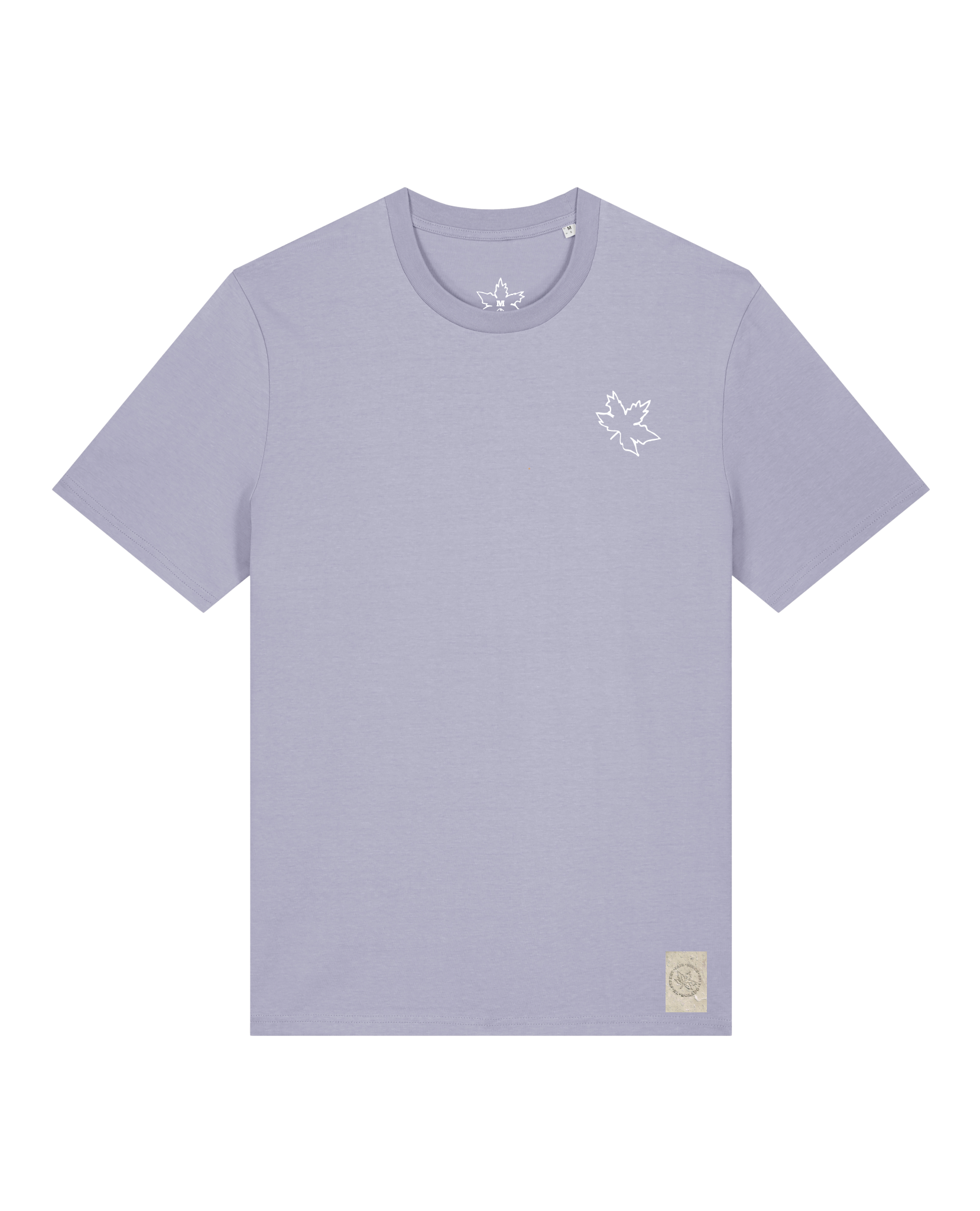 bio-unisex-medium fit-tshirt-nature prayer (backprint)-sttu169-lavender-front