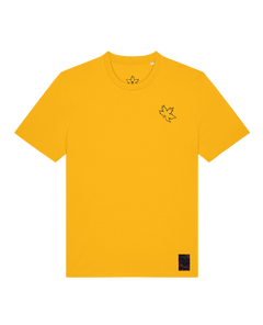 bio-unisex-medium fit-tshirt-nature prayer (backprint)-sttu169-sonnenblume-front