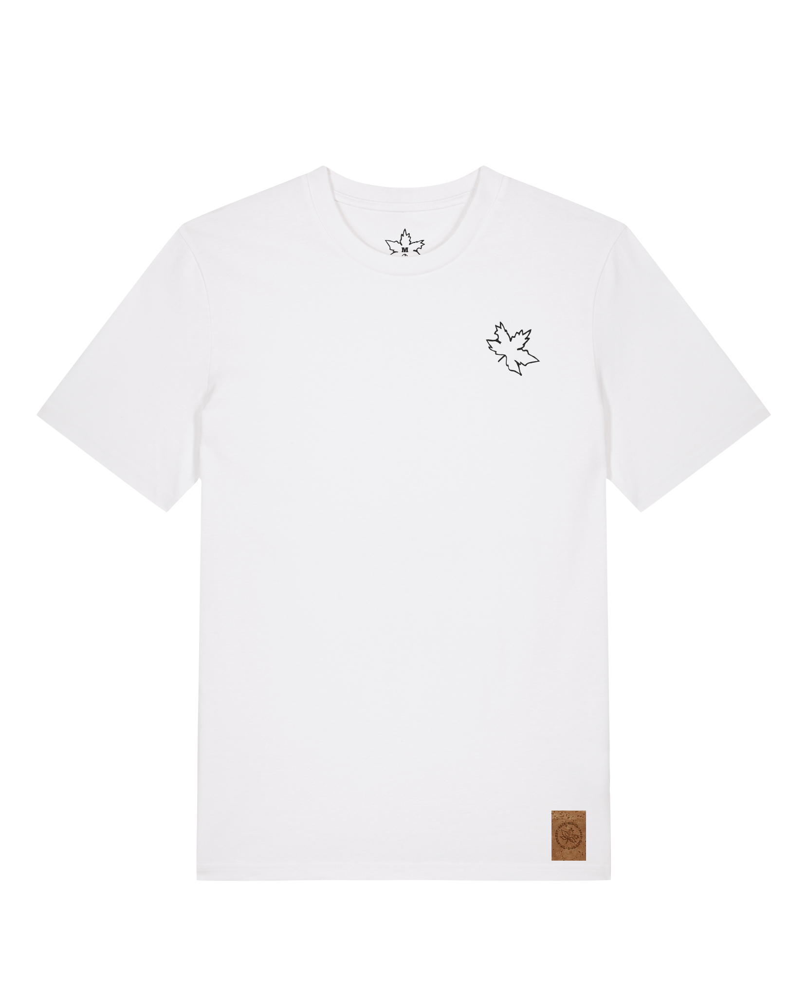 bio-unisex-medium fit-tshirt-nature prayer (backprint)-sttu169-weiß-front