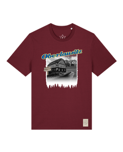 bio-unisex-medium fit-tshirt-oberlausitz-sttu169-burgunder rot-front