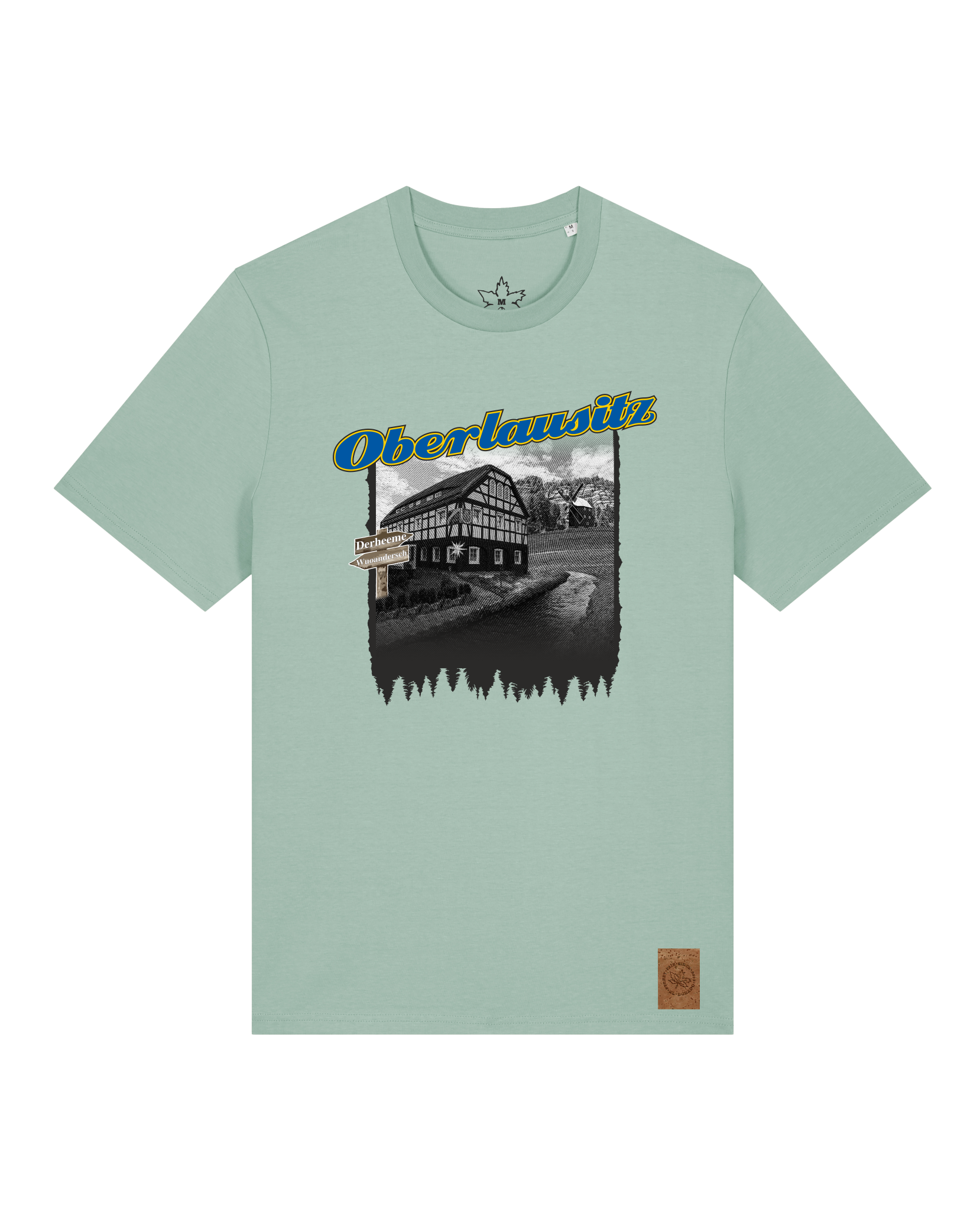 bio-unisex-medium fit-tshirt-oberlausitz-sttu169-eukalyptus-front