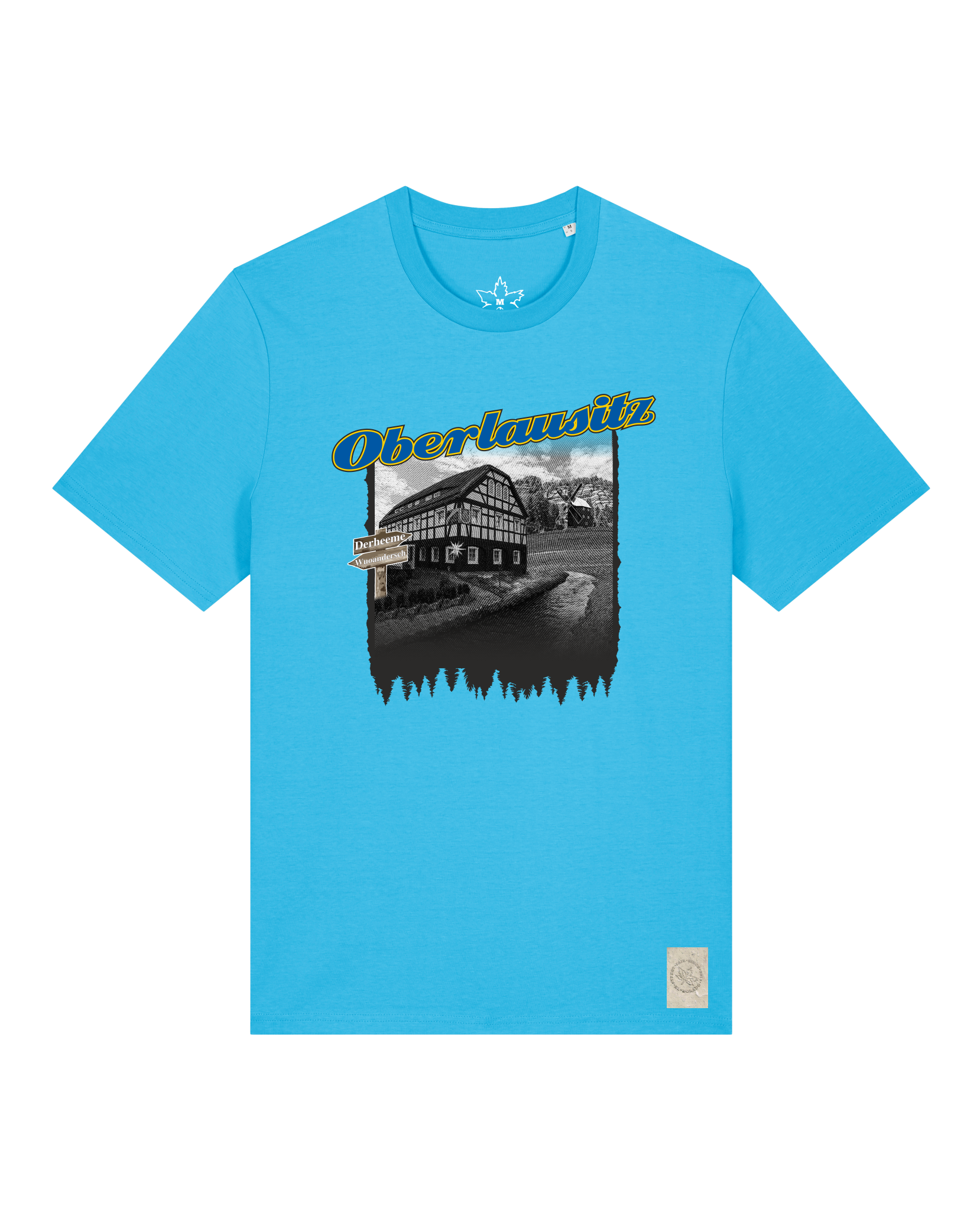 bio-unisex-medium fit-tshirt-oberlausitz-sttu169-wasserblau-front