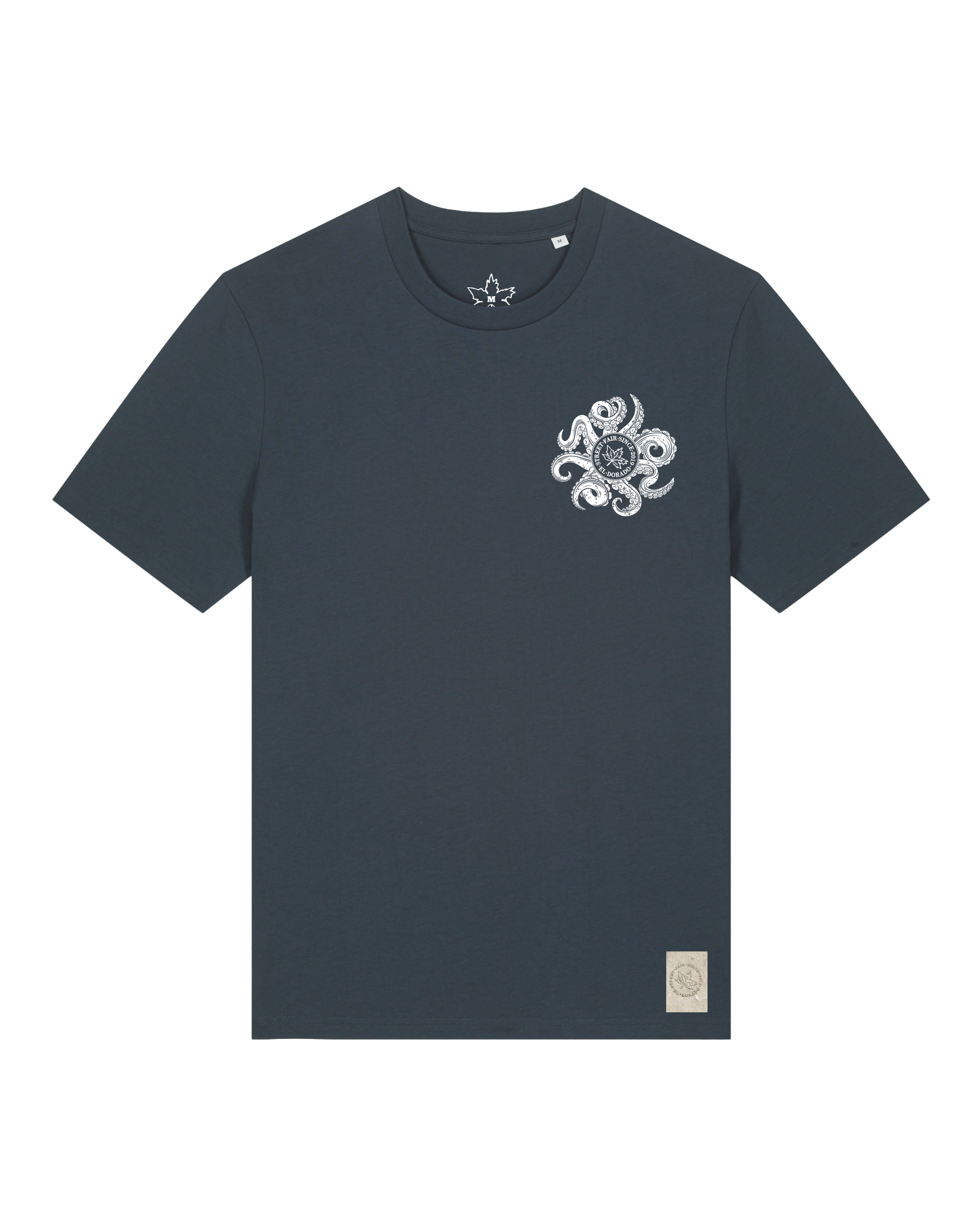 bio-unisex-medium fit-tshirt-octo (backprint)-sttu169-blaubeernacht-front