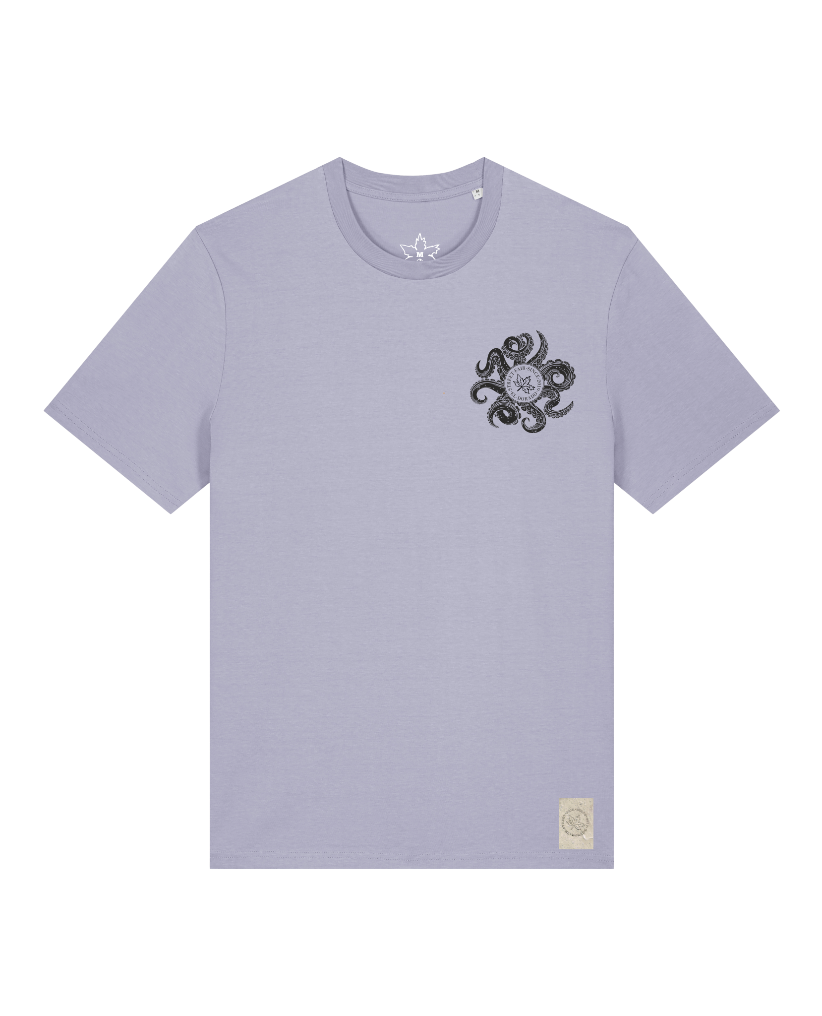 bio-unisex-medium fit-tshirt-octo (backprint)-sttu169-lavender-front