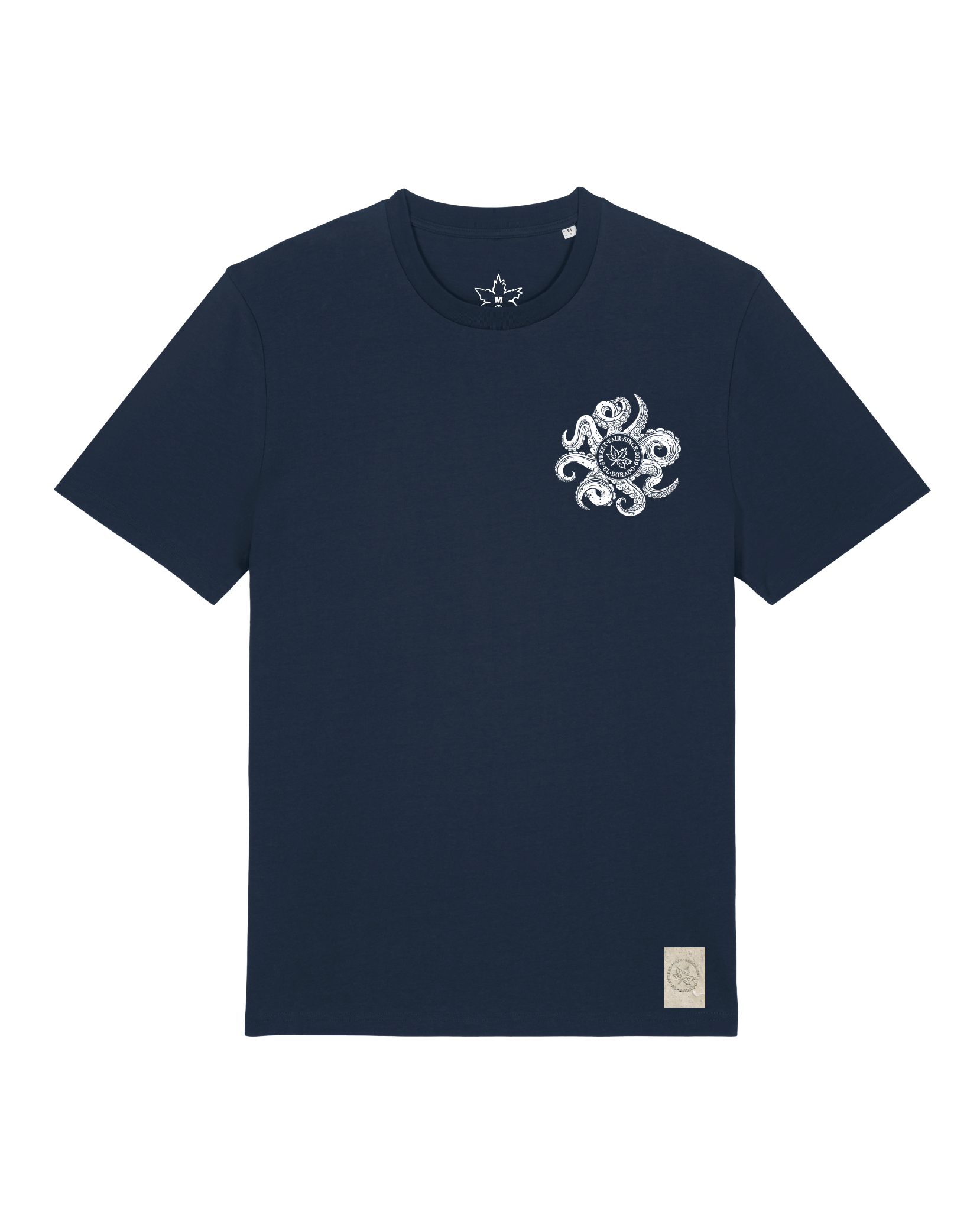 bio-unisex-medium fit-tshirt-octo (backprint)-sttu169-marine-front