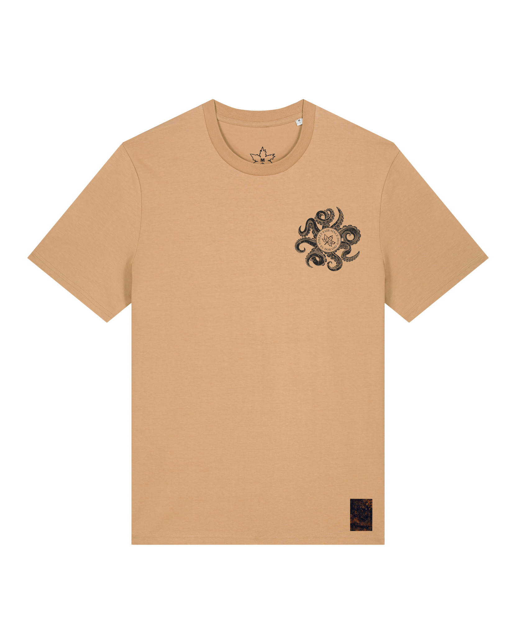 bio-unisex-medium fit-tshirt-octo (backprint)-sttu169-meersand-front