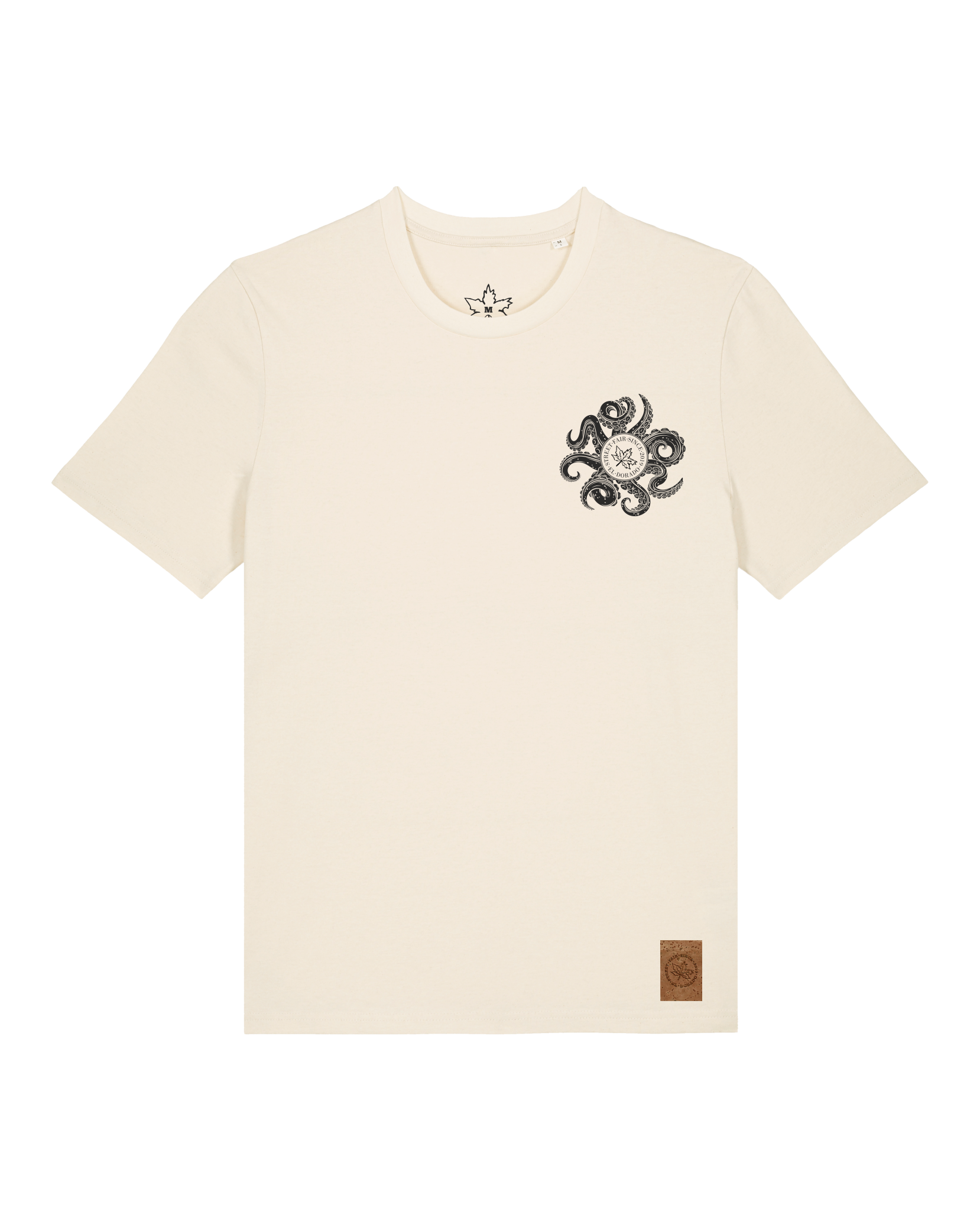 bio-unisex-medium fit-tshirt-octo (backprint)-sttu169-natur-front