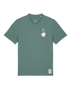 bio-unisex-medium fit-tshirt-ostrich evolution (backprint)-sttu169-blautanne-front