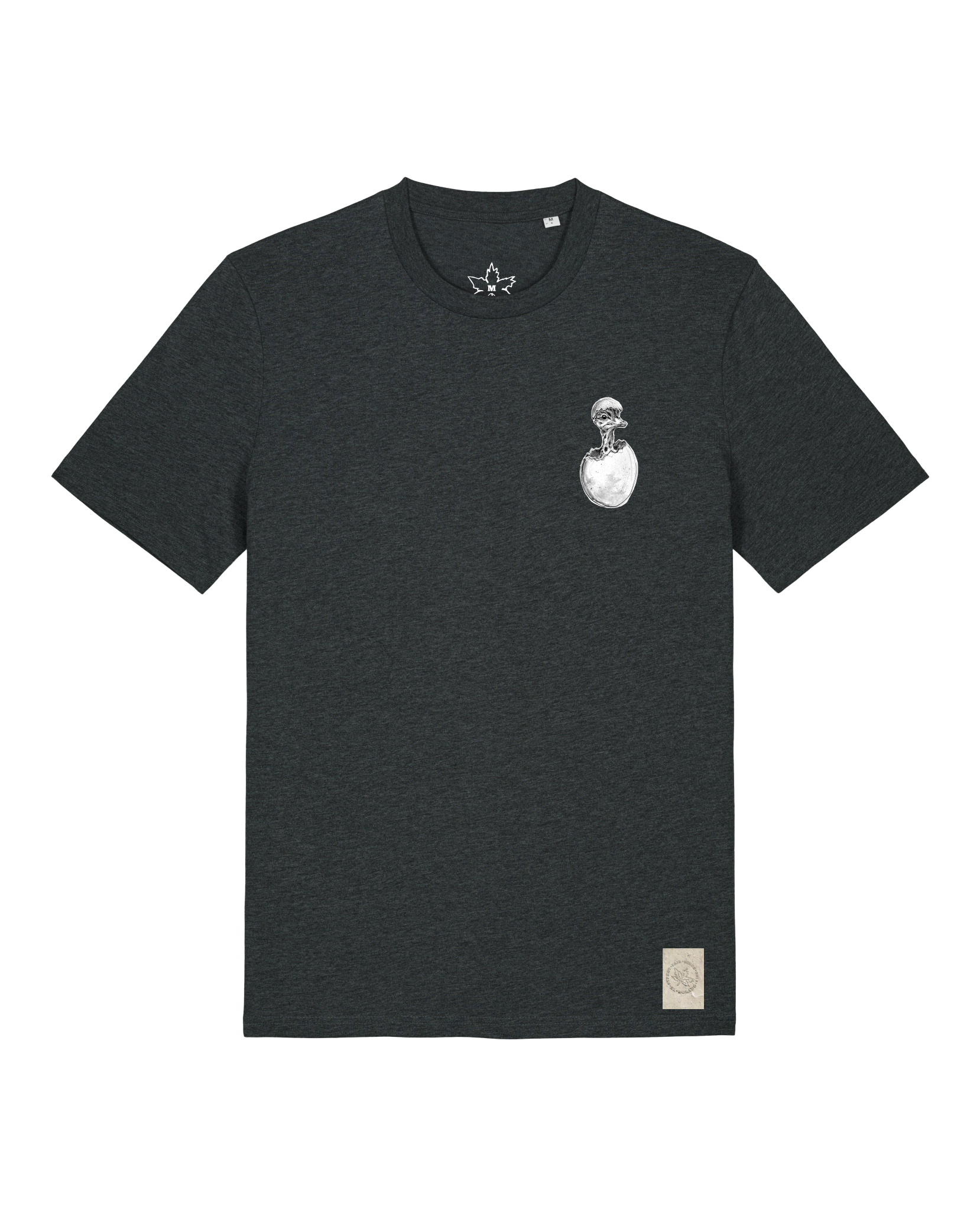 bio-unisex-medium fit-tshirt-ostrich evolution (backprint)-sttu169-elephant-front