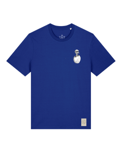 bio-unisex-medium fit-tshirt-ostrich evolution (backprint)-sttu169-kornblume-front