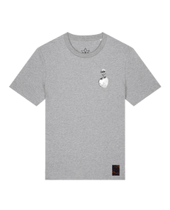 bio-unisex-medium fit-tshirt-ostrich evolution (backprint)-sttu169-mausgrau-front