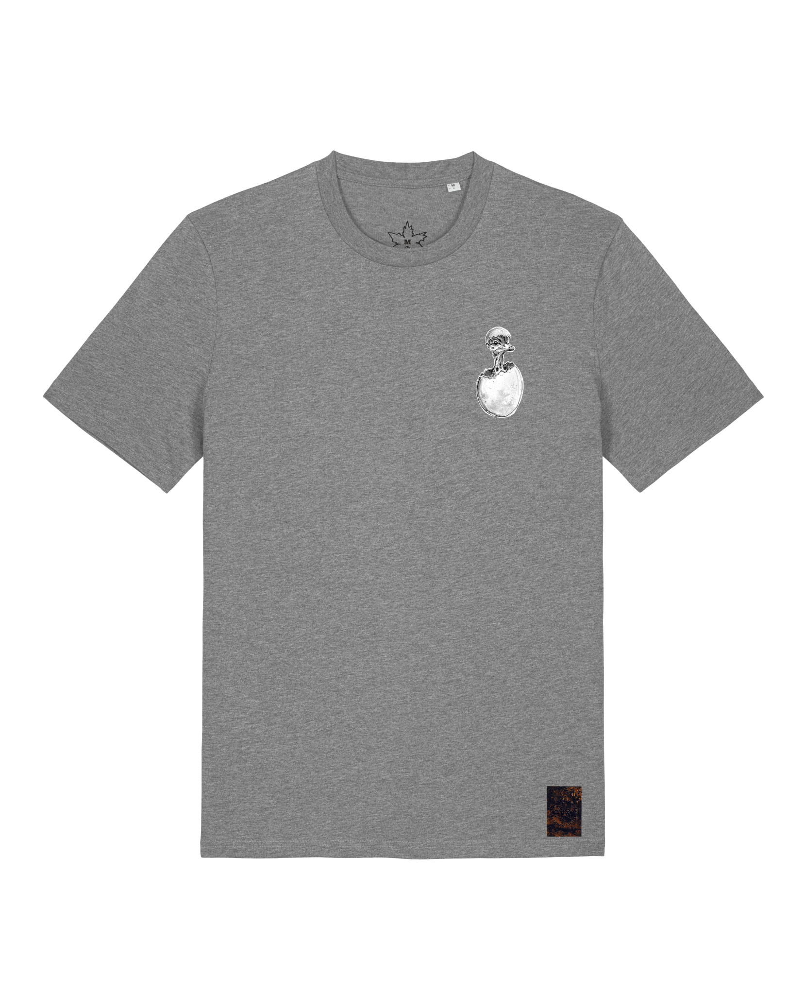 bio-unisex-medium fit-tshirt-ostrich evolution (backprint)-sttu169-opossum-front