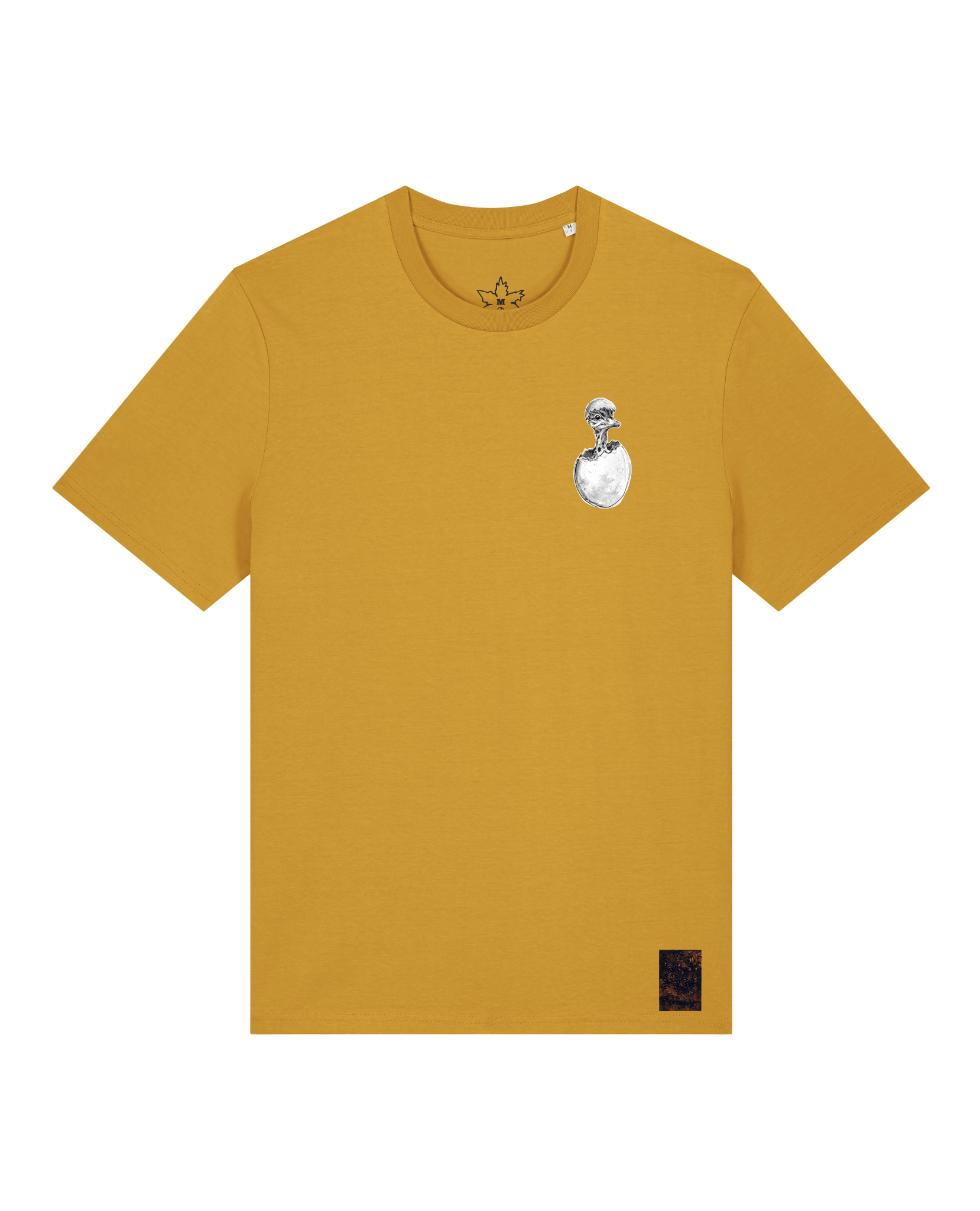 bio-unisex-medium fit-tshirt-ostrich evolution (backprint)-sttu169-senf-front