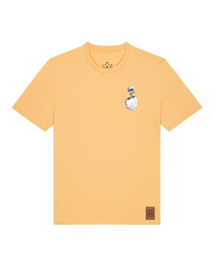 bio-unisex-medium fit-tshirt-ostrich evolution (backprint)-sttu169-senfkorn-front