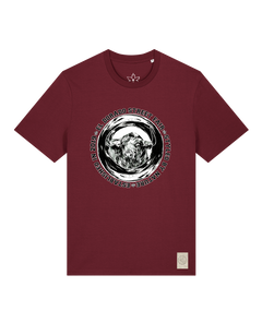 bio-unisex-medium fit-tshirt-oxpower-sttu169-burgunder rot-front