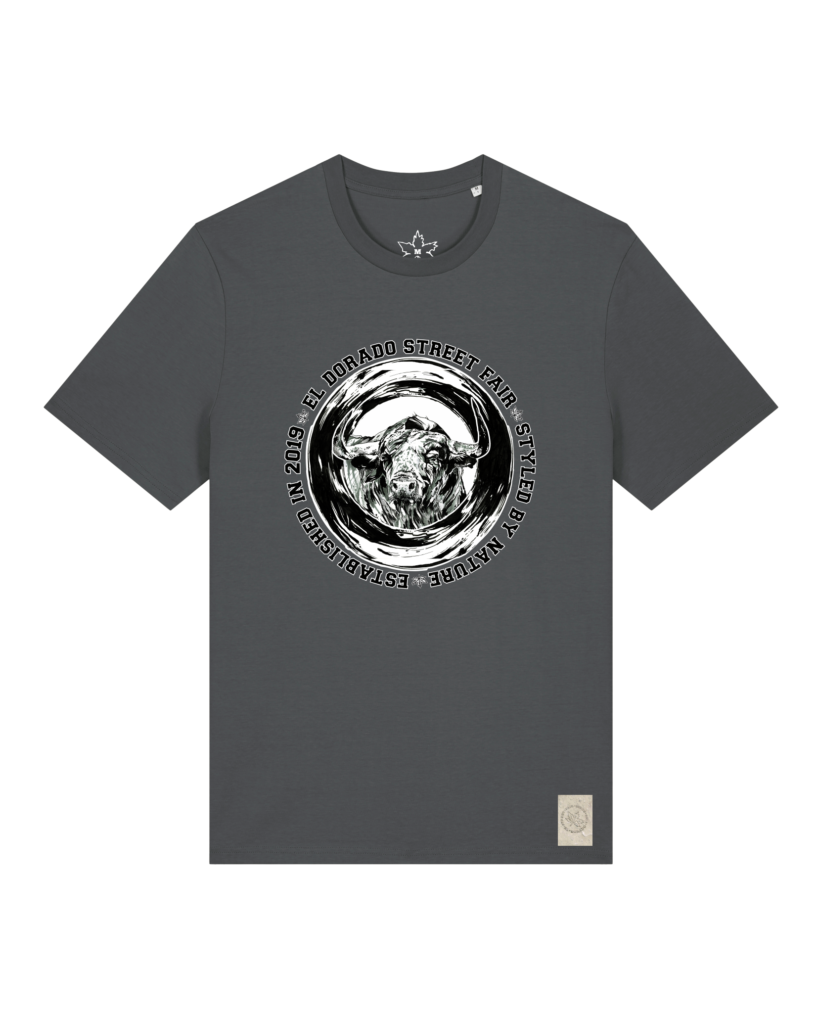 bio-unisex-medium fit-tshirt-oxpower-sttu169-eisen-front