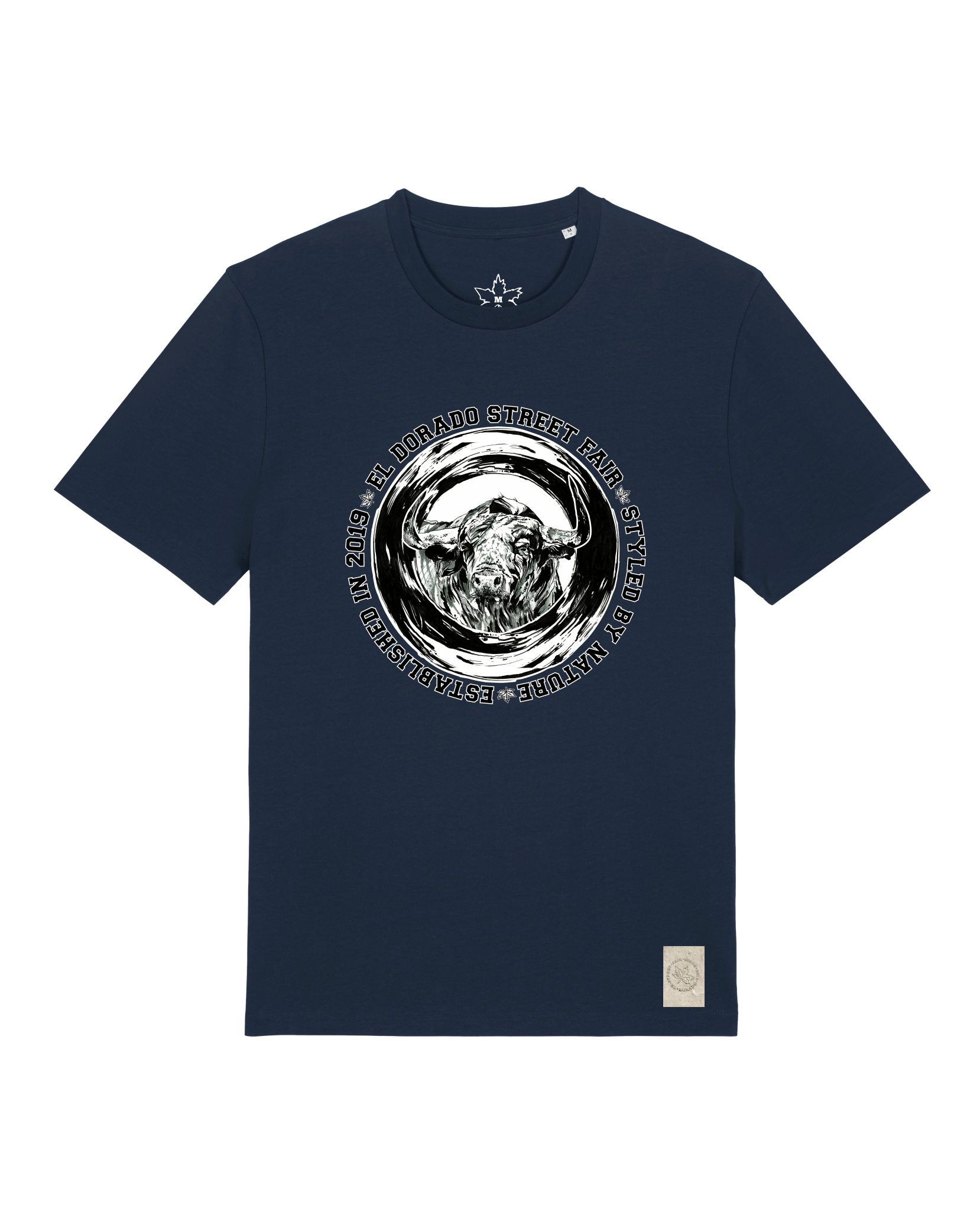 bio-unisex-medium fit-tshirt-oxpower-sttu169-marine-front