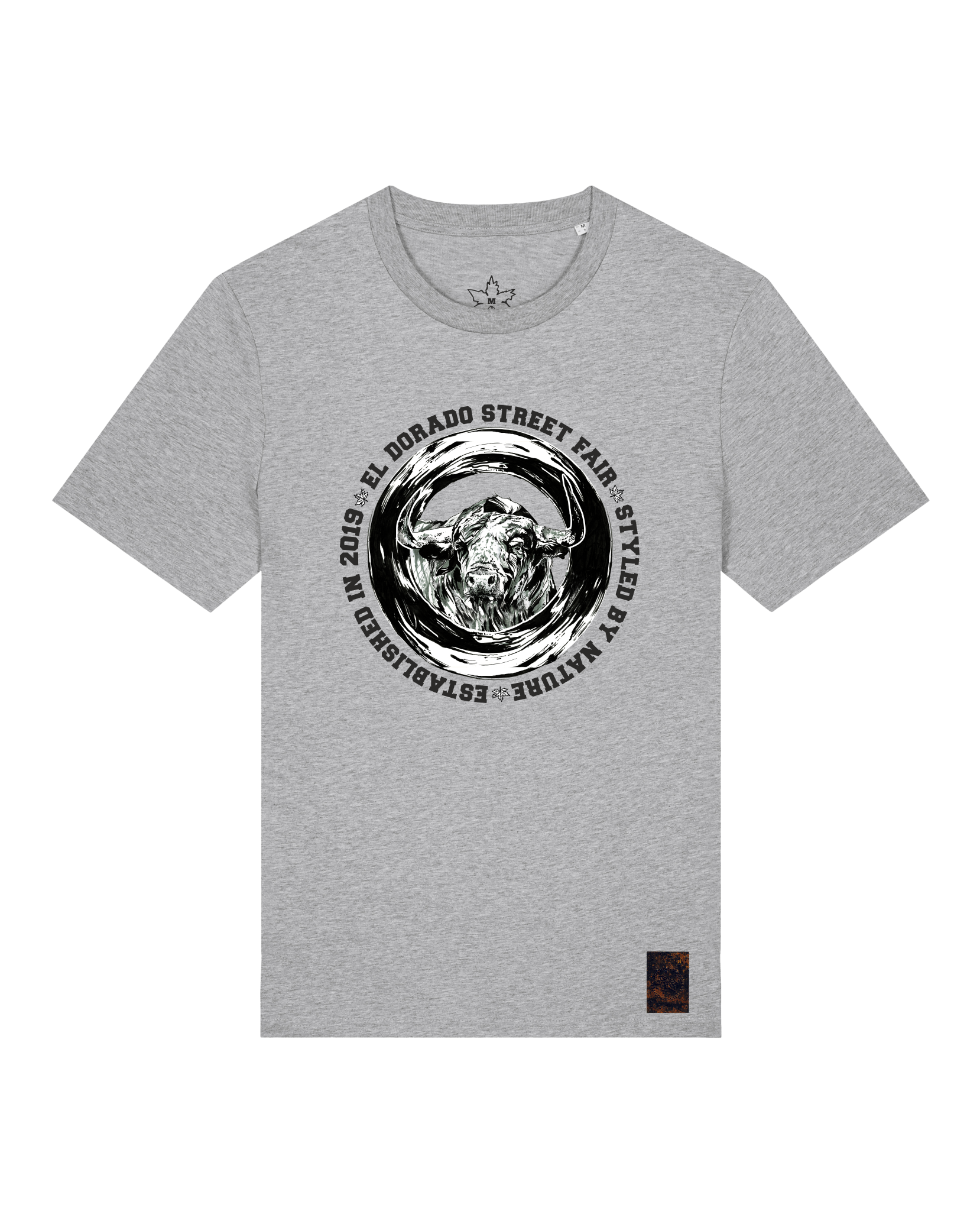 bio-unisex-medium fit-tshirt-oxpower-sttu169-mausgrau-front