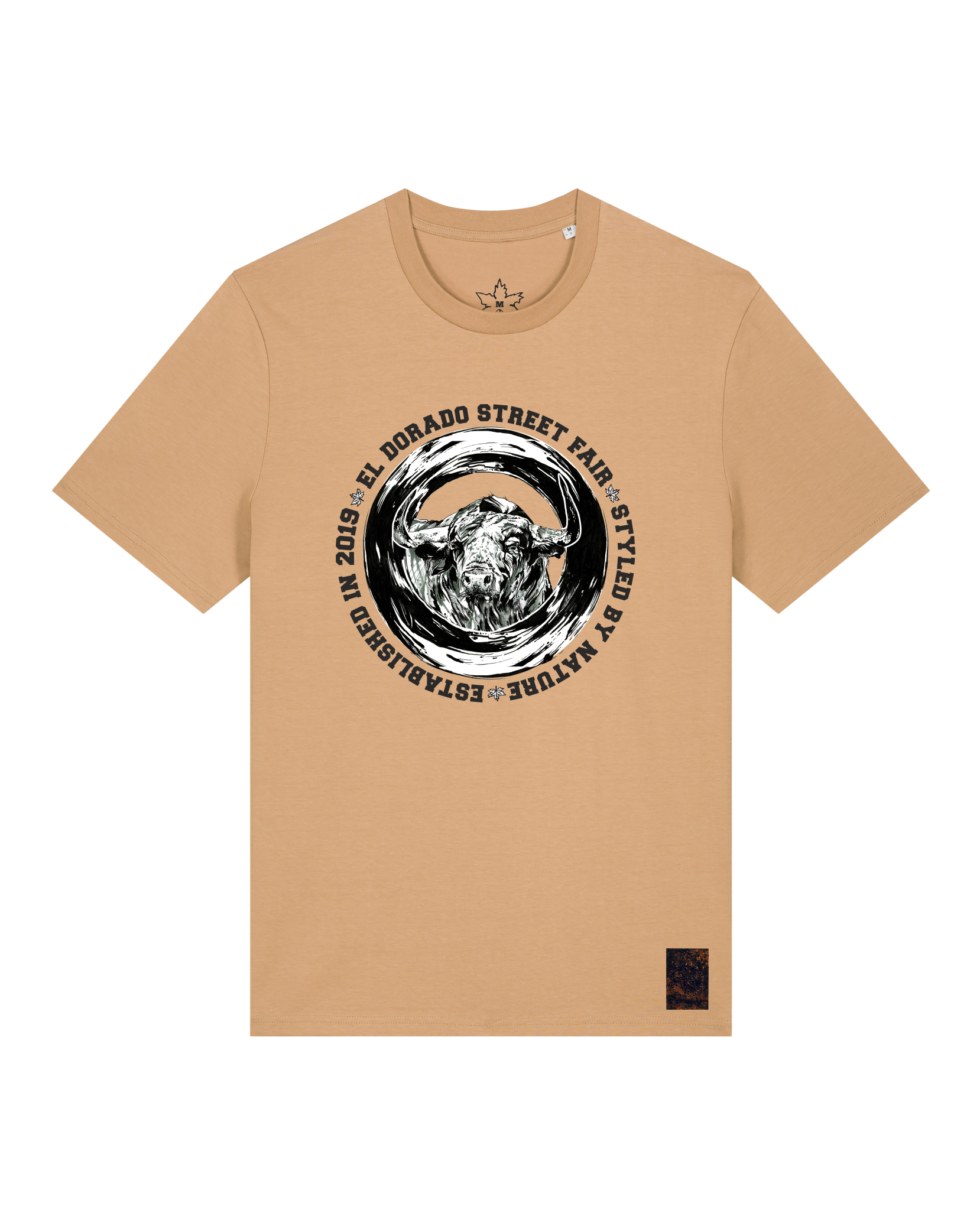 bio-unisex-medium fit-tshirt-oxpower-sttu169-meersand-front