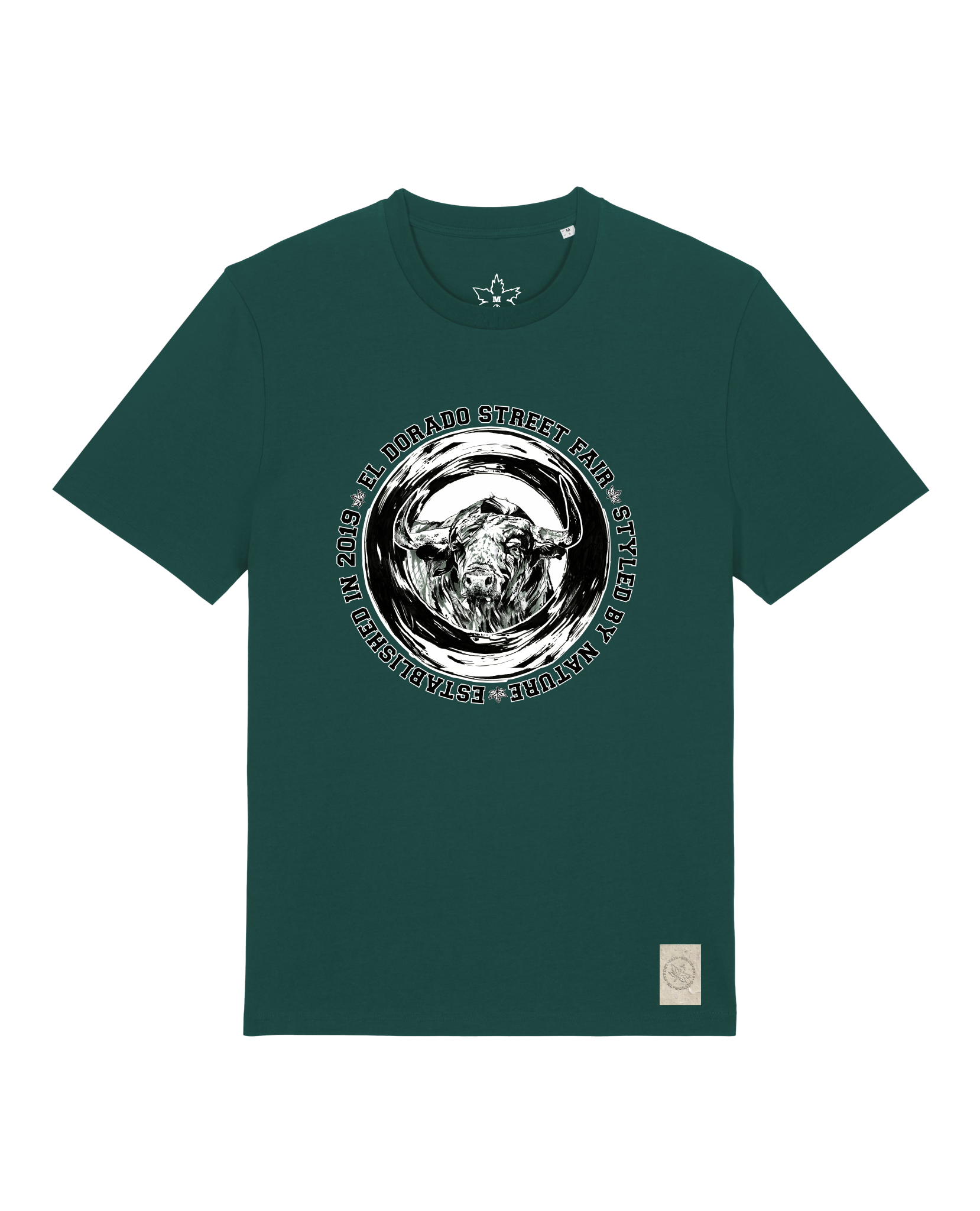 bio-unisex-medium fit-tshirt-oxpower-sttu169-spirulina-front