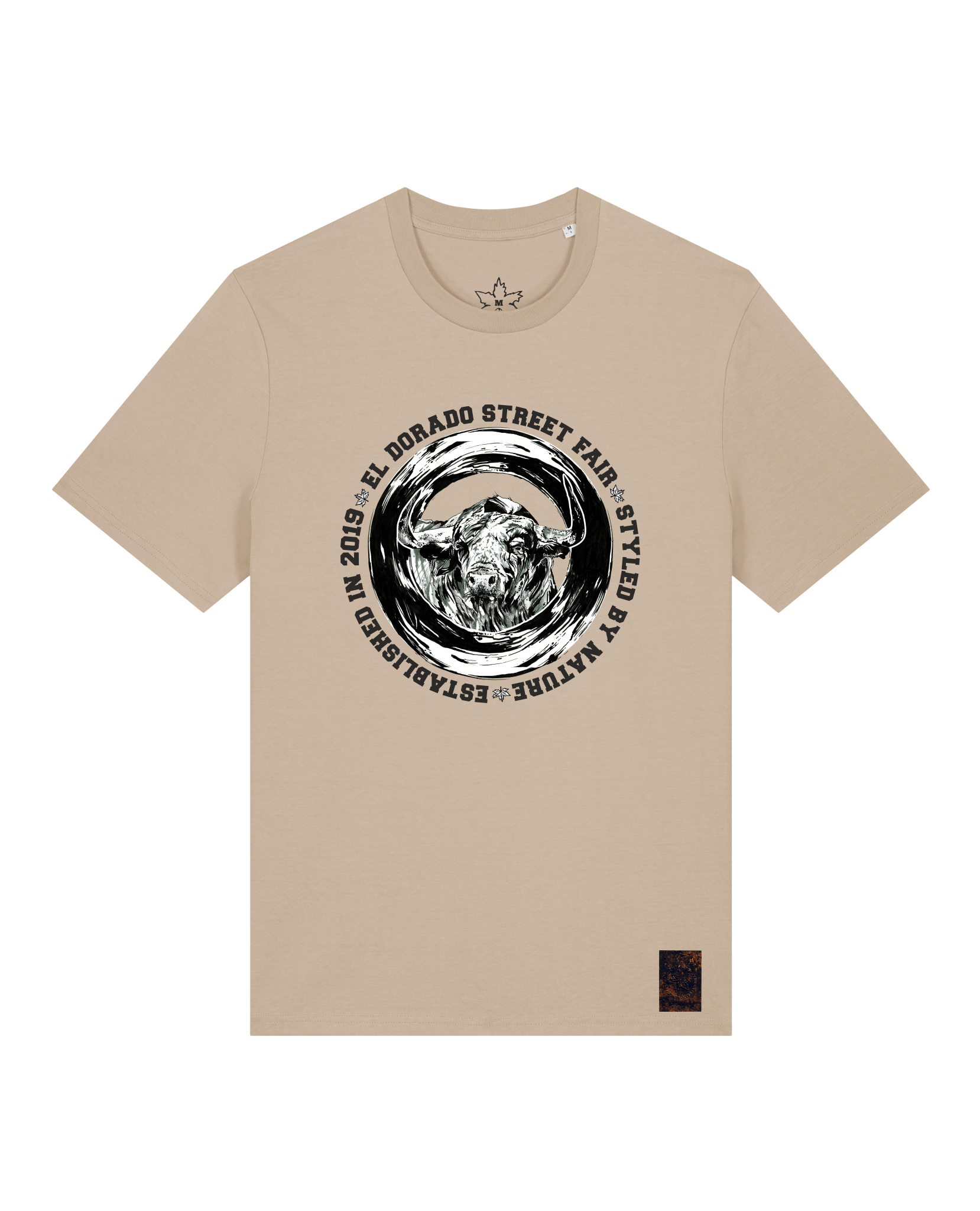 bio-unisex-medium fit-tshirt-oxpower-sttu169-treibsand-front