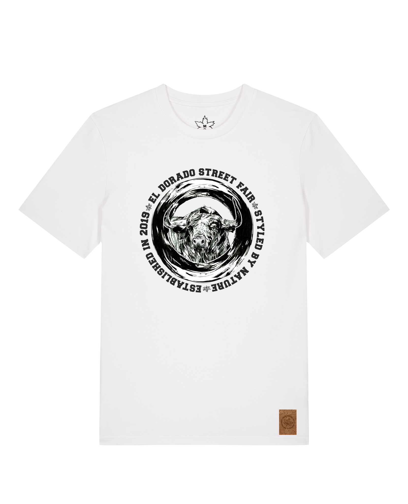 bio-unisex-medium fit-tshirt-oxpower-sttu169-weiß-front