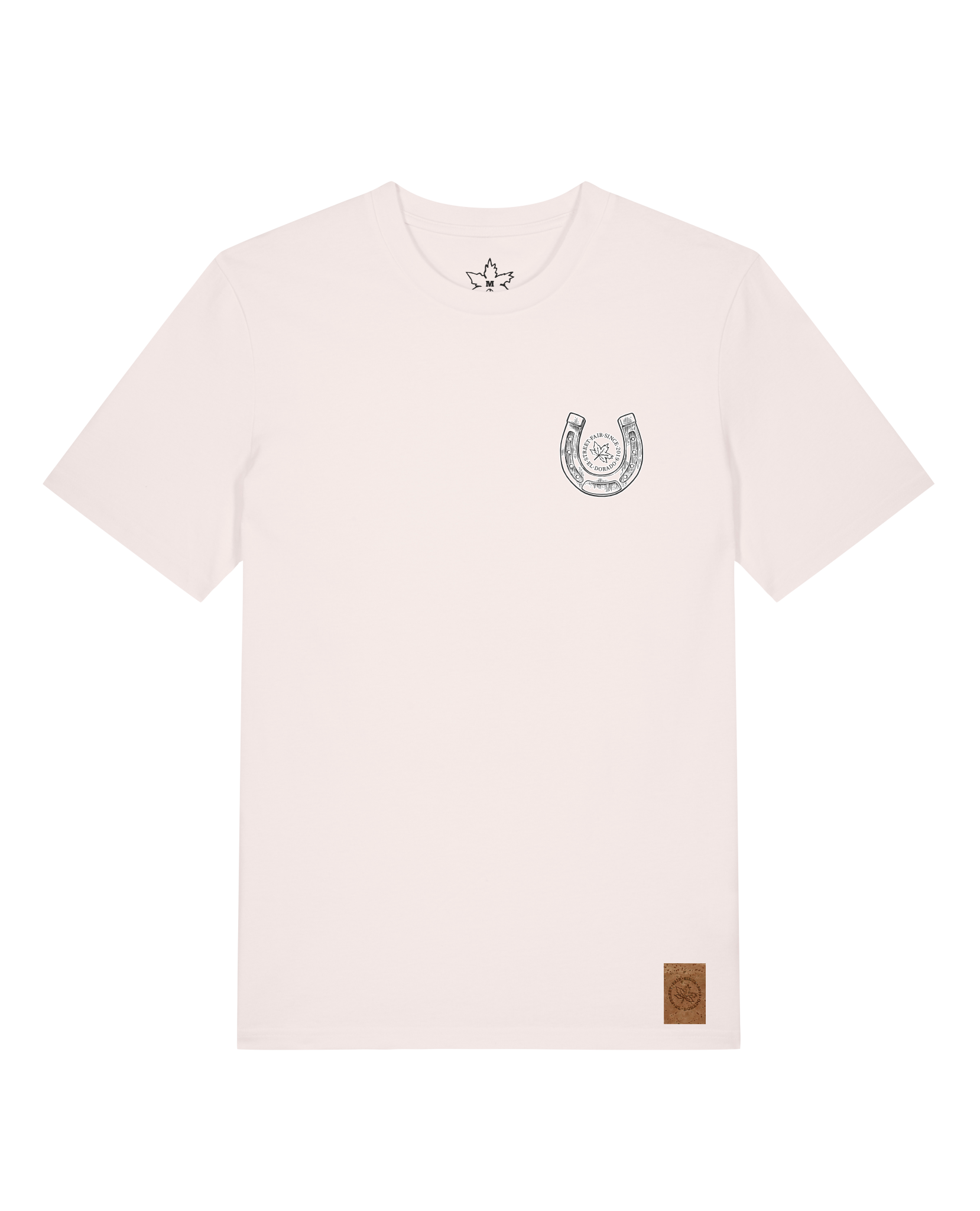 bio-unisex-medium fit-tshirt-pferd (backprint)-sttu169-baumwollblute-front