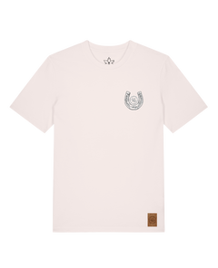 bio-unisex-medium fit-tshirt-pferd (backprint)-sttu169-baumwollblute-front