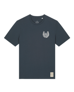 bio-unisex-medium fit-tshirt-pferd (backprint)-sttu169-blaubeernacht-front