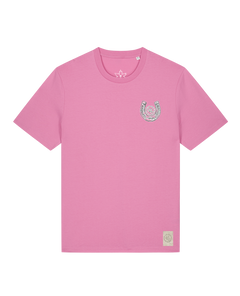 bio-unisex-medium fit-tshirt-pferd (backprint)-sttu169-kaugummi-front
