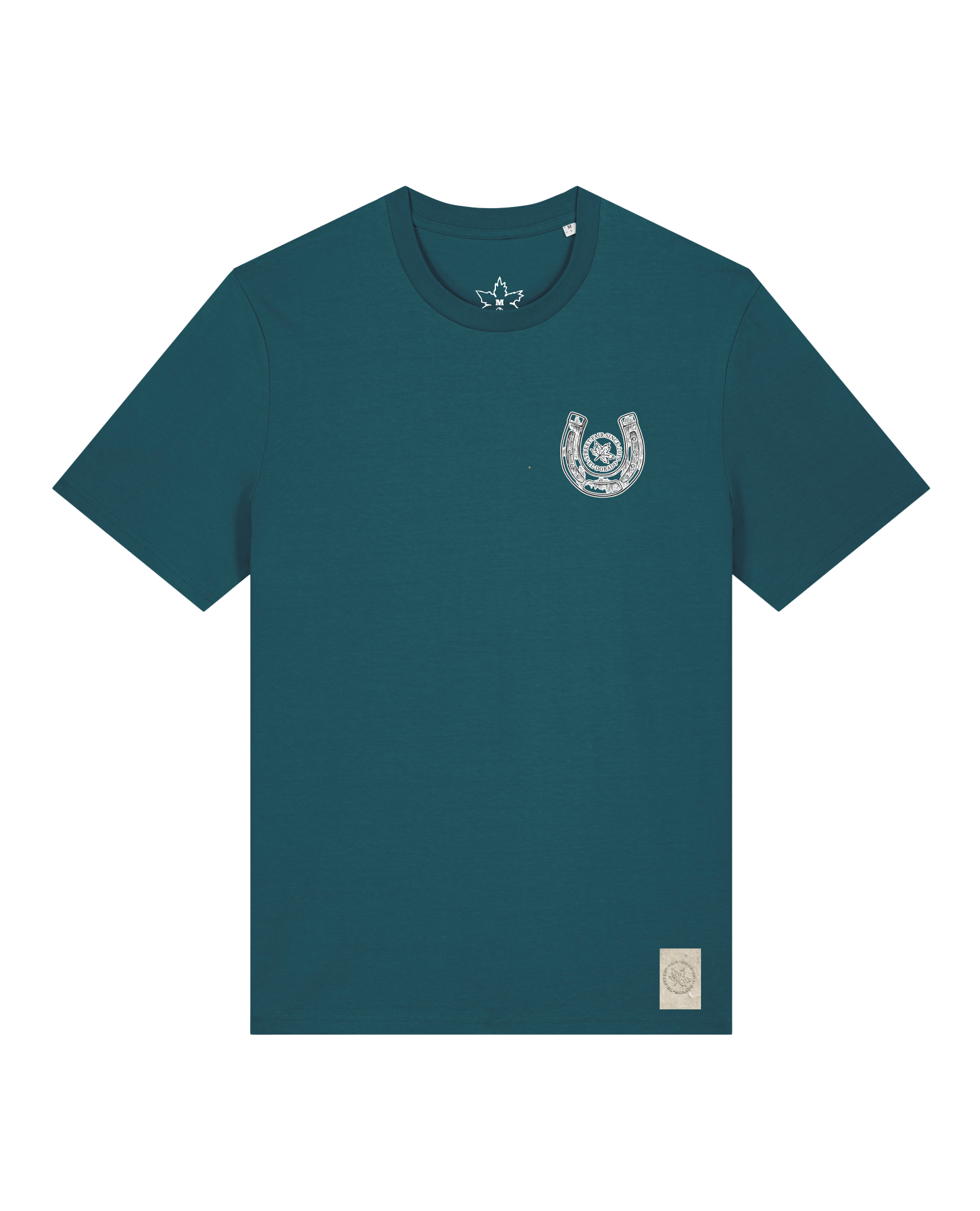 bio-unisex-medium fit-tshirt-pferd (backprint)-sttu169-nordmanntanne-front