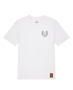 bio-unisex-medium fit-tshirt-pferd (backprint)-sttu169-weiß-front