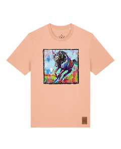 bio-unisex-medium fit-tshirt-pferd bunt-sttu169-agyptische keramik-front