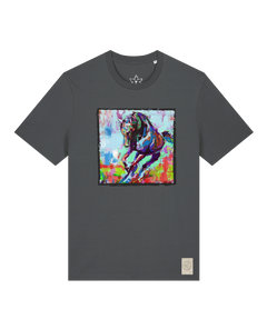bio-unisex-medium fit-tshirt-pferd bunt-sttu169-eisen-front