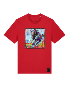 bio-unisex-medium fit-tshirt-pferd bunt-sttu169-erdbeere-front