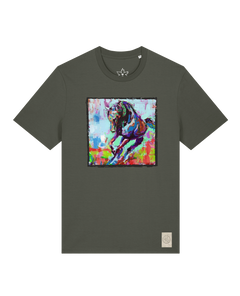 bio-unisex-medium fit-tshirt-pferd bunt-sttu169-grunkohl-front