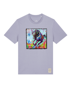 bio-unisex-medium fit-tshirt-pferd bunt-sttu169-lavender-front