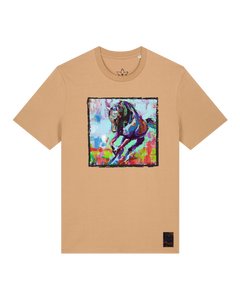bio-unisex-medium fit-tshirt-pferd bunt-sttu169-meersand-front