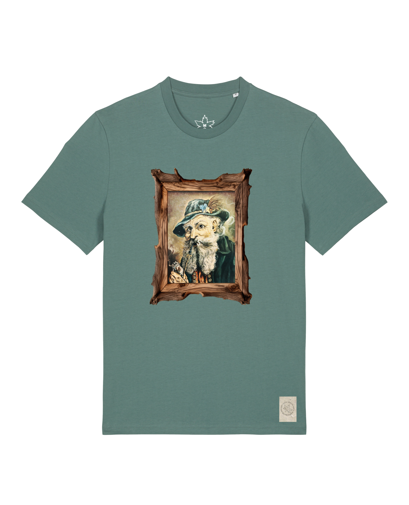 bio-unisex-medium fit-tshirt-räuchermann-sttu169-blautanne-front