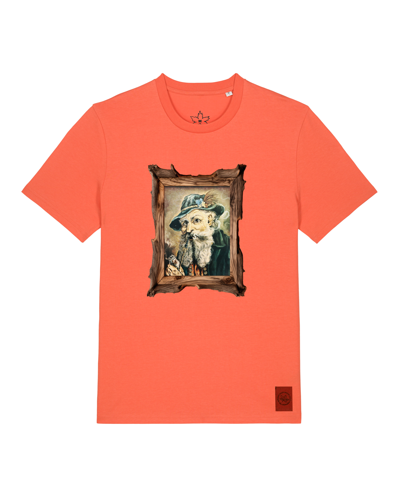 bio-unisex-medium fit-tshirt-räuchermann-sttu169-mandarine-front