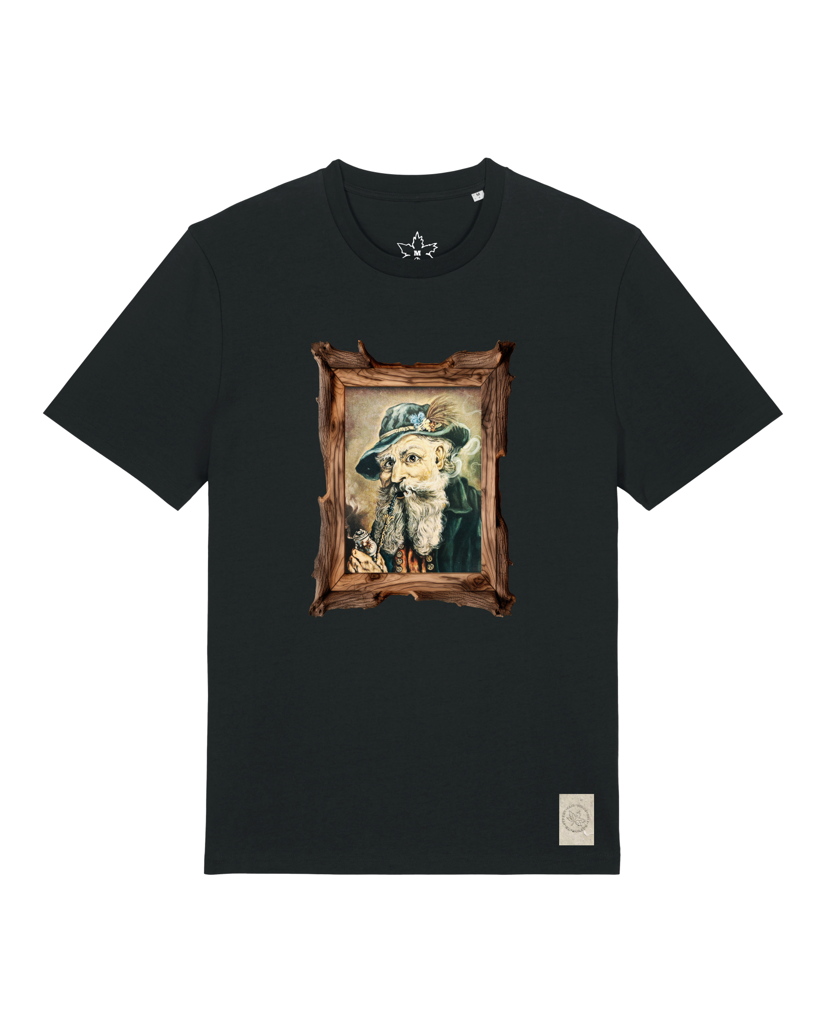 bio-unisex-medium fit-tshirt-räuchermann-sttu169-schwarz-front