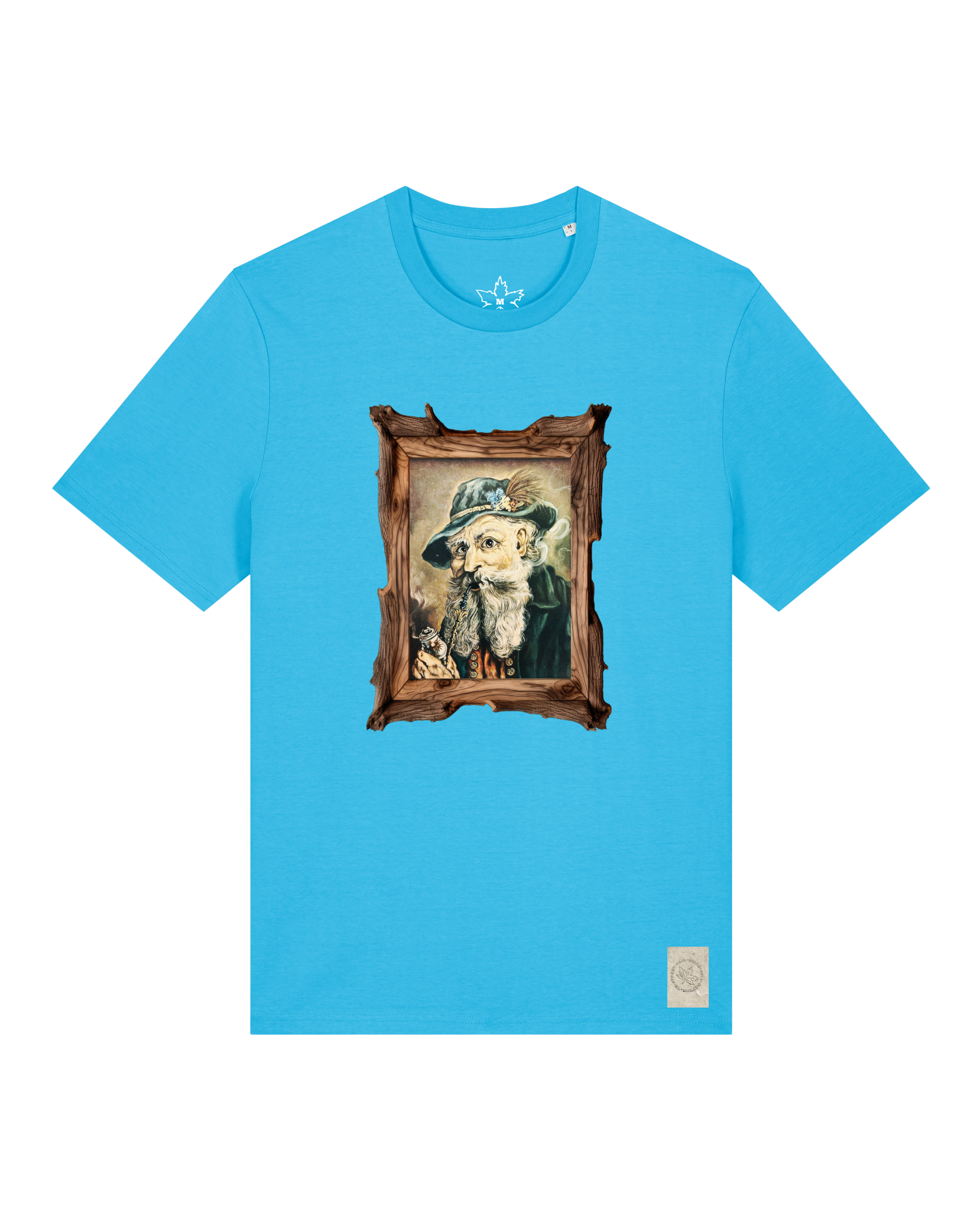 bio-unisex-medium fit-tshirt-räuchermann-sttu169-wasserblau-front