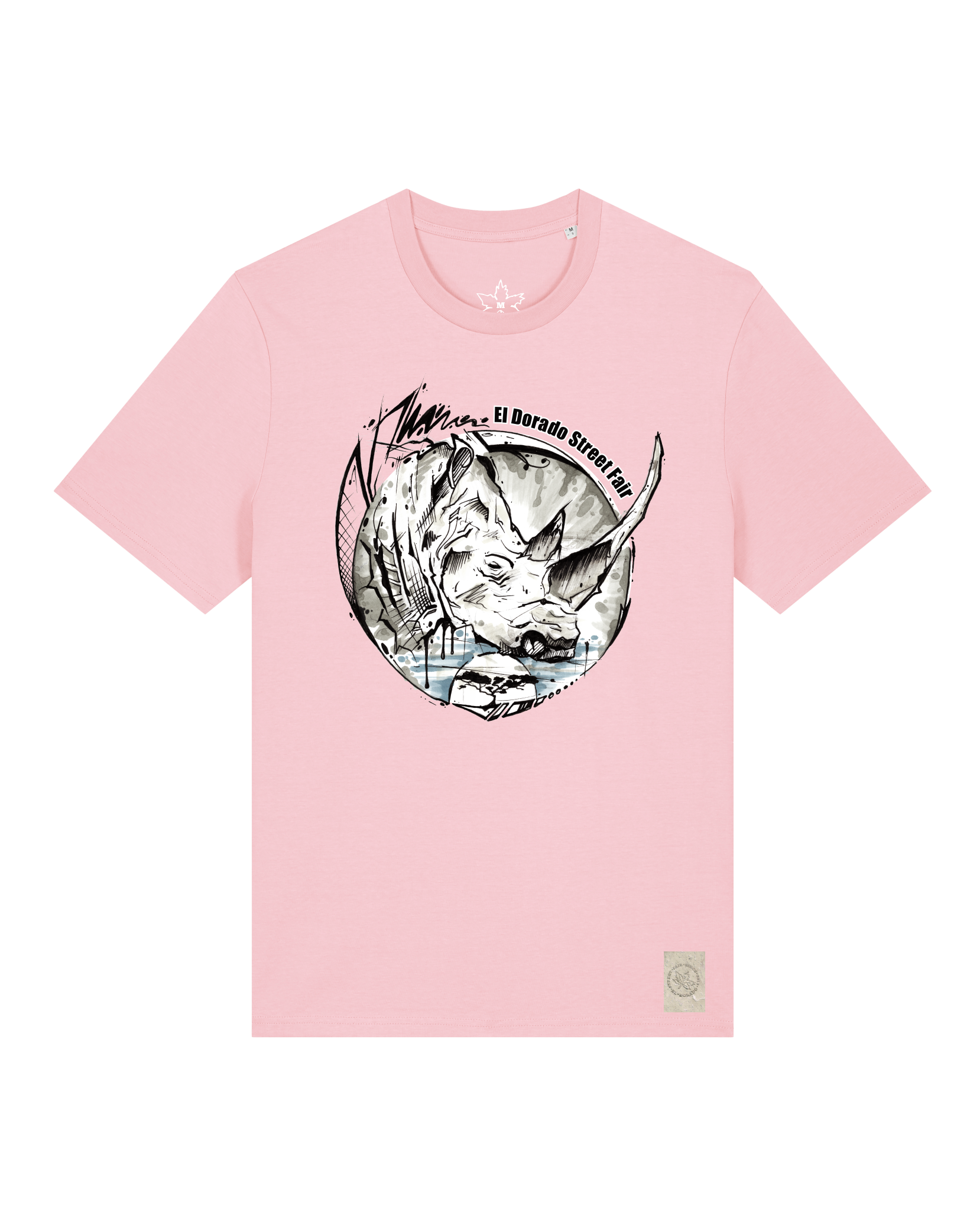 bio-unisex-medium fit-tshirt-rhinocchio-sttu169-flamingo-front