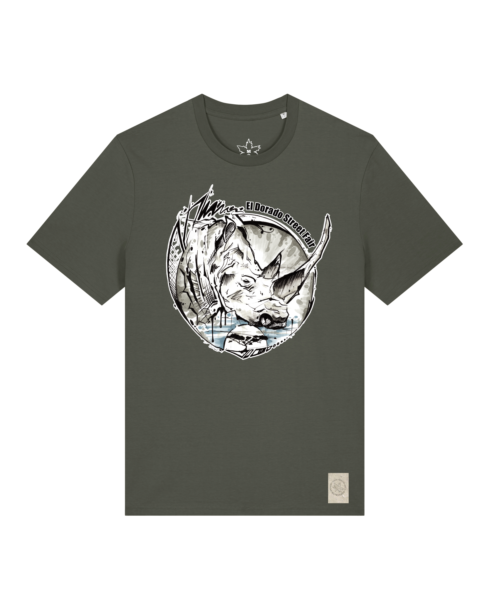 bio-unisex-medium fit-tshirt-rhinocchio-sttu169-grunkohl-front