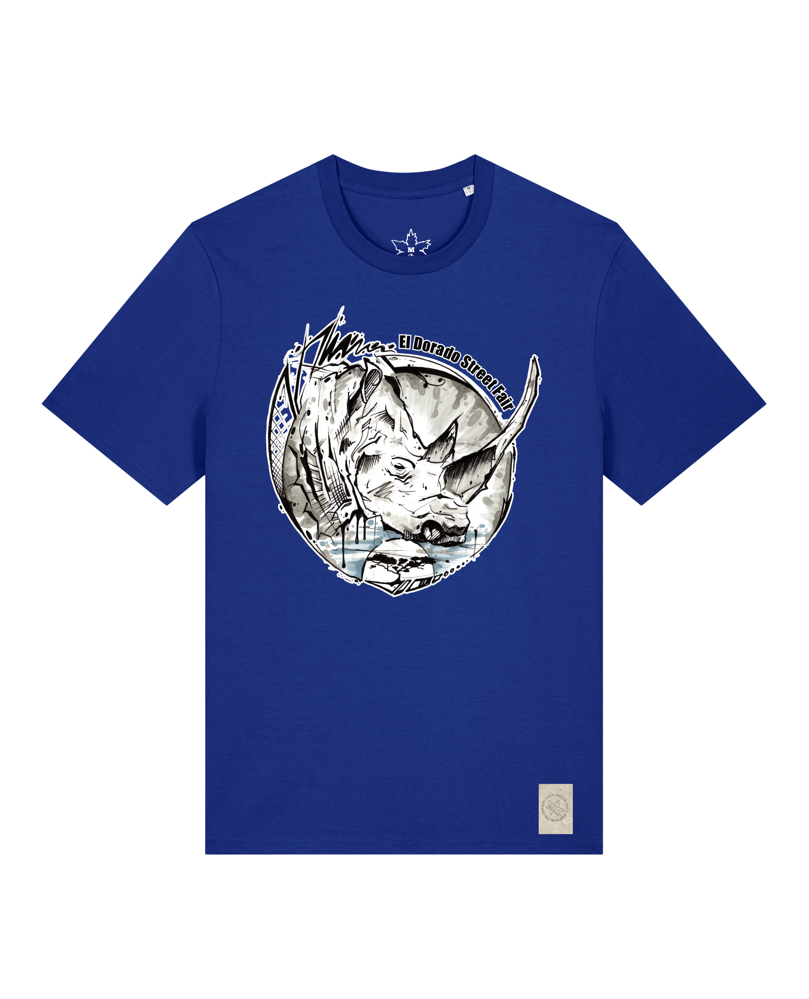 bio-unisex-medium fit-tshirt-rhinocchio-sttu169-kornblume-front